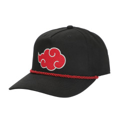 NARUTO EMBROIDERED AKATSUKI CLOUD BLACK SNAPBACK  (#198996467188)