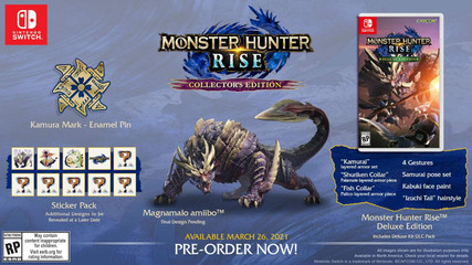 *USED* MONSTER HUNTER RISE COLLECTORS EDITION (#013388410224)