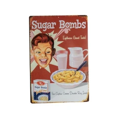 FALLOUT SUGAR BOMBS METAL SIGN (#810116286218)