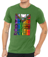 GAMING PRIDE FLAG GREEN T-SHIRT