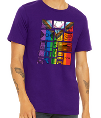 GAMING PRIDE FLAG PURPLE T-SHIRT