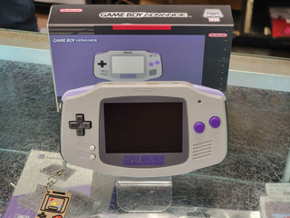*USED* CUSTOM GBA IPS V2 SNES THEMED PREMIUM SYSTEM W/ BOX (#434363799514)