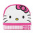 HELLO KITTY DOMED BOTTOM ZIP COSMETIC BAG (#198422832115)