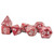 SPECKLED POLYHEDRAL LAVA STONE 7 DICE SET (#601982076566)