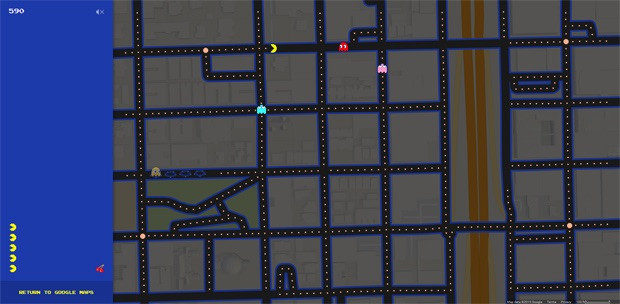 Play Pac-Man With Google Maps