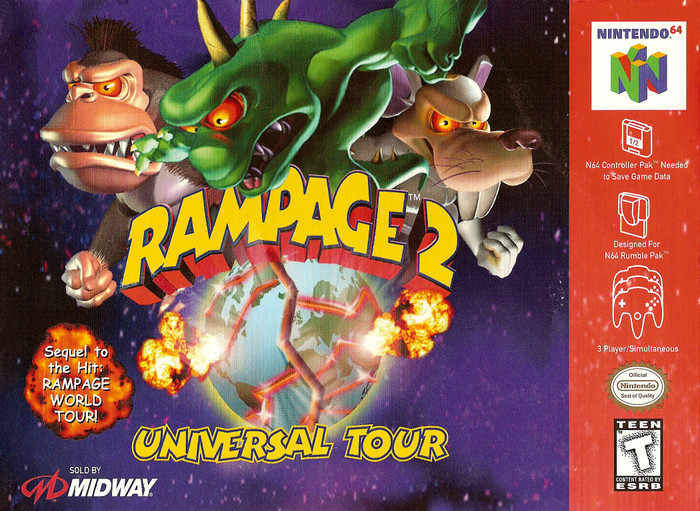 *USED* RAMPAGE 2 UNIVERSAL TOUR [T] (#031719198160)