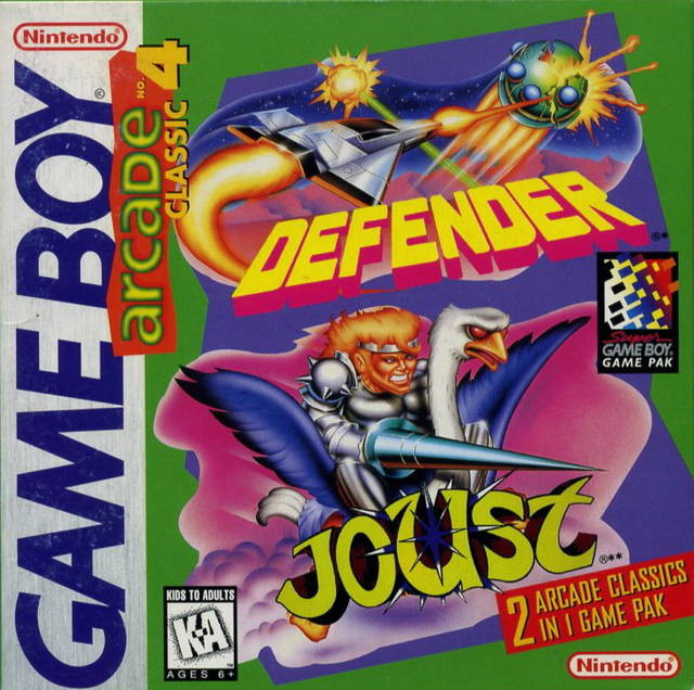*USED* ARCADE CLASSIC NO. 4 DEFENDER/ JOUST [E] (#045496730468)