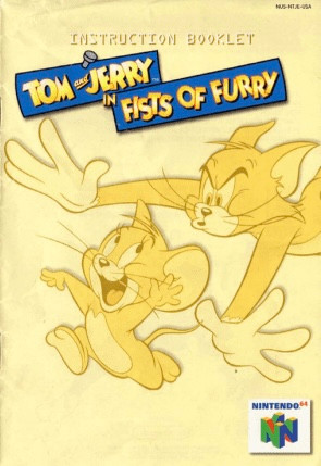 USED* N64 TOM AND JERRY FISTS OF FURRY (MANUAL ONLY