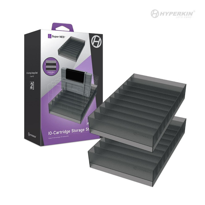 SNES 10 CARTRIDGE STORAGE STAND (2 PACK) (#810007713434)