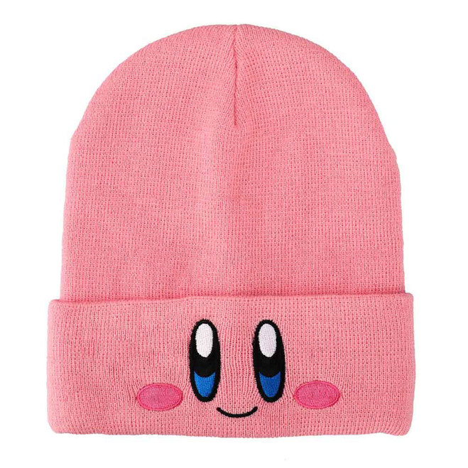 KIRBY BIG FACE EMROIDERED CUFF BEANIE (#196179538809)