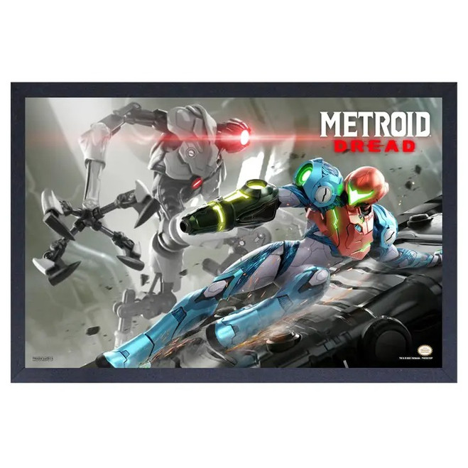METROID DREAD SLIDE 11X17 GEL COATED FRAMED PRINT (#448030077904)