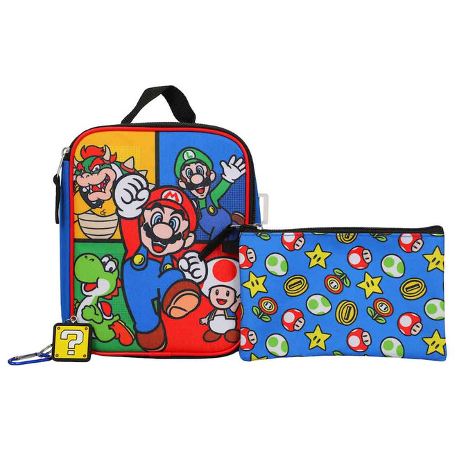 SUPER MARIO 5 PC BACKPACK SET (#486084683351) - LEVEL UP VIDEO GAMES