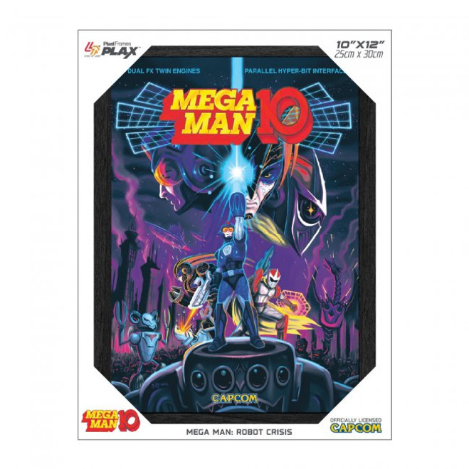 MEGA MAN 10 ROBOT CRISIS 10X12 FRAMED LENTICULAR POSTER (#849172014640)