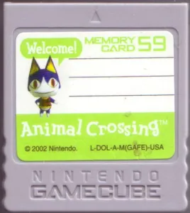 *USED* ANIMAL CROSSING MEMORY CARD 59 BLOCKS (#476902960931)