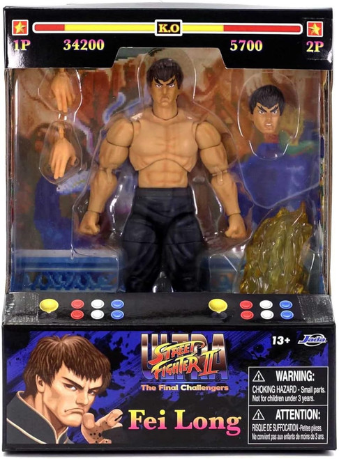 STREET FIGHTER II FEI LONG 6" ACTION FIGURE