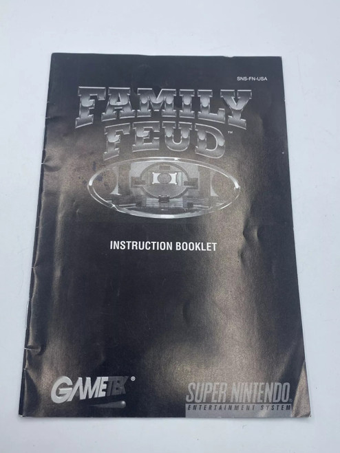 *USED* SNES FAMILY FUED (MANUAL ONLY)