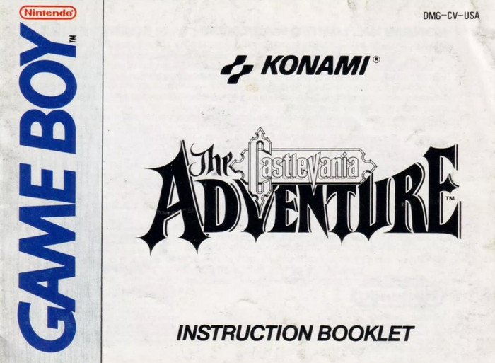 *USED* GB THE CASTLEVANIA ADVENTURE (MANUAL ONLY)