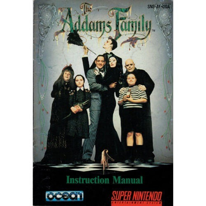 *USED* SNES ADDAMS FAMILY (MANUAL ONLY)