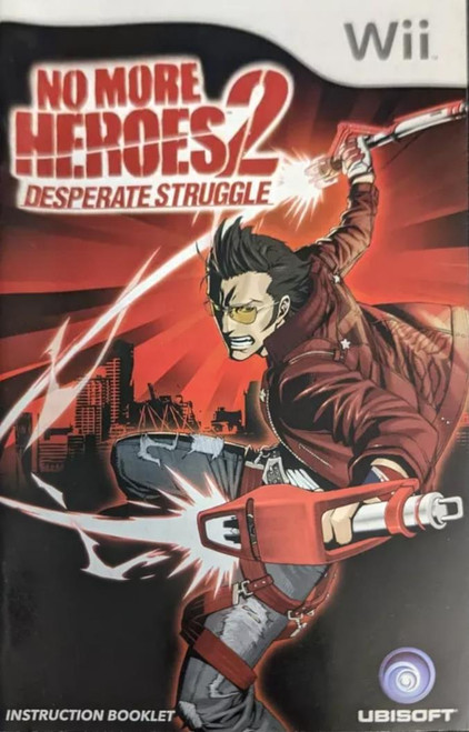 *USED* WII NO MORE HEROES 2 DESPERATE STRUGGLE (MANUAL ONLY) (#408632056967)