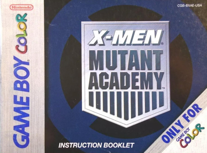 *USED* GBC X-MEN MUTANT ACADEMY (MANUAL ONLY) (#470103890073)