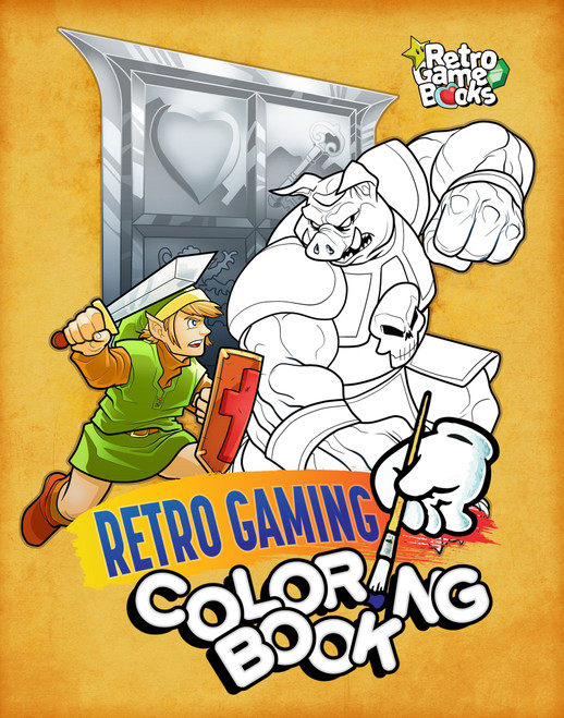 RETRO GAME COLORING BOOK (#9781736359372)