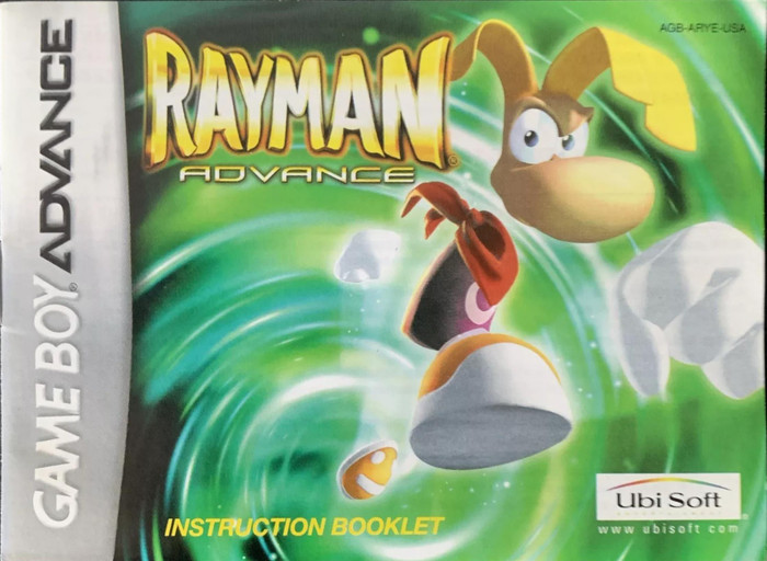 *USED* GBA RAYMAN ADVANCE (MANUAL ONLY) (#400481800975)
