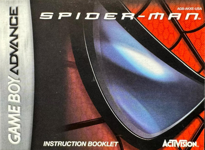 *USED* GBA SPIDER-MAN (MANUAL ONLY) (#402868494500)