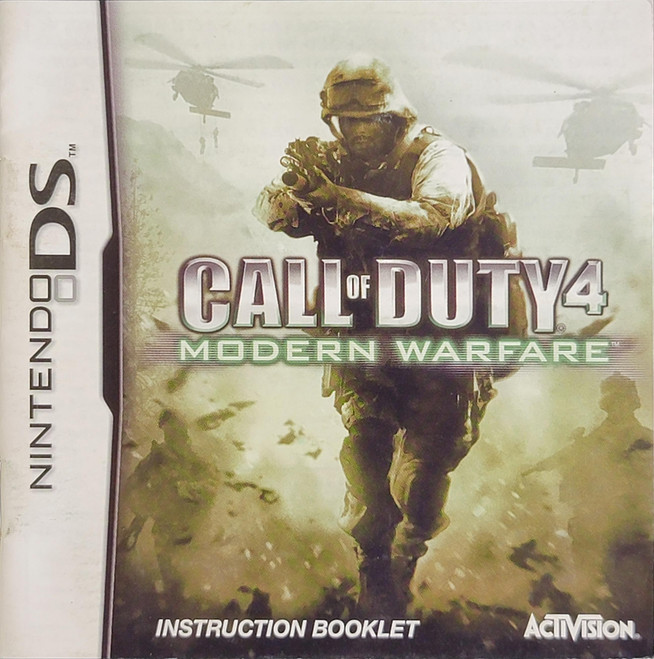 *USED* DS CALL OF DUTY 4 MODERN WARFARE (MANUAL ONLY) (#456135146661)