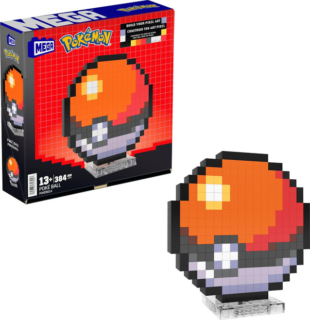 MEGA BLOKS POKEBALL PIXEL ART (#194735313457)