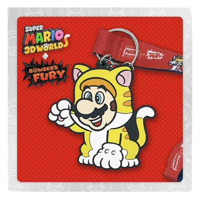 *USED* SUPER MARIO 3D WORLD BOWSER FURY KEYCHAIN (#408339905063)