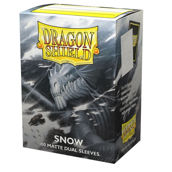 DRAGON SHIELD DUAL MATTE DECK SLEEVES SNOW (#5706569150051)