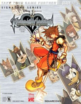*USED* KINGDOM HEARTS CHAIN OF MEMORIES GUIDE W/ POSTER (#432829272724)