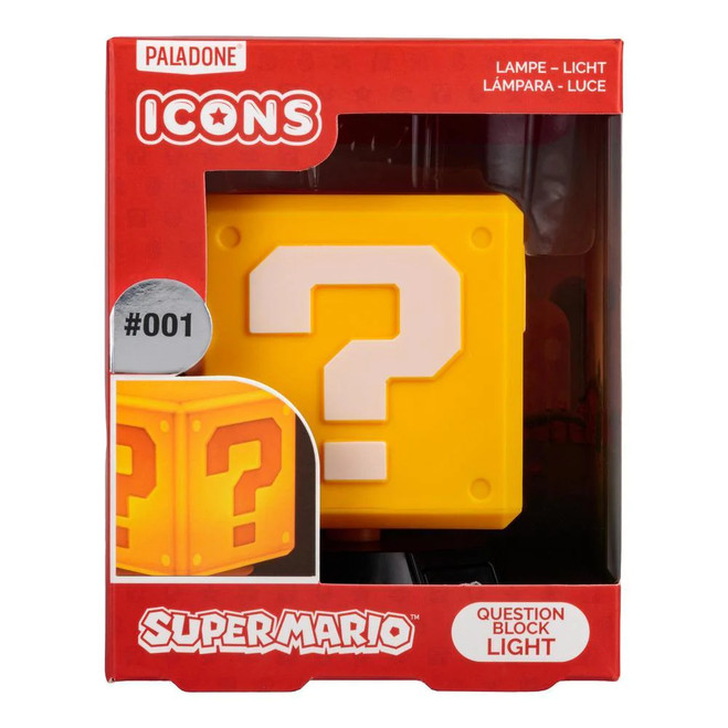 SUPER MARIO QUESTION BLOCK 3D LIGHT (#5055964717827)