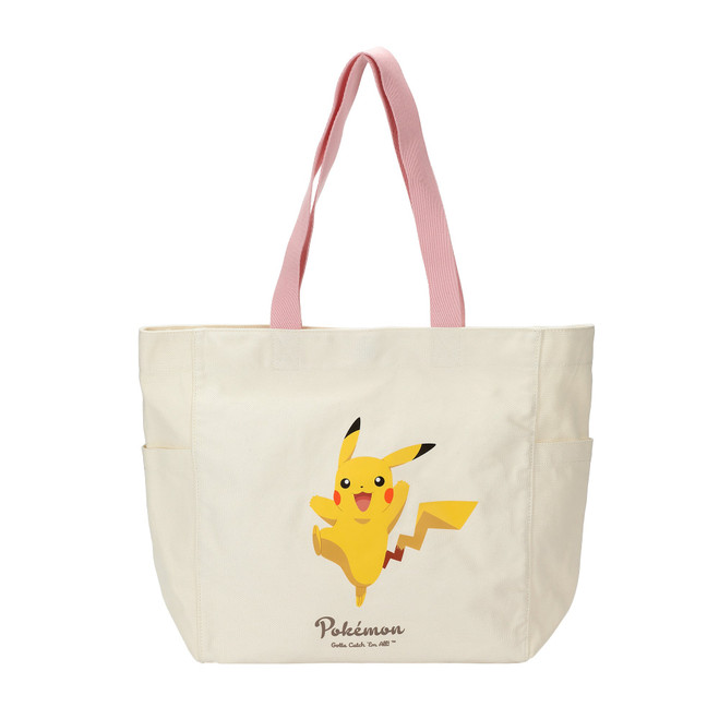 PIKACHU 15" WHITE TOTE BAG (#198996698339)