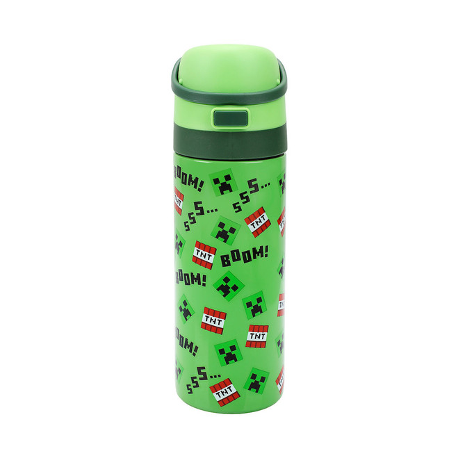 MINECRAFT BOOM 24OZ STAINLESS STEEL WATER BOTTLE (#198996295293)