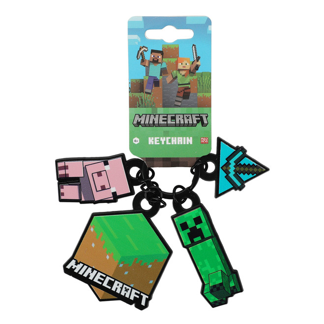 MINECRAFT ICONS MULTI-CHARM KEYCHAIN (#198996139467)