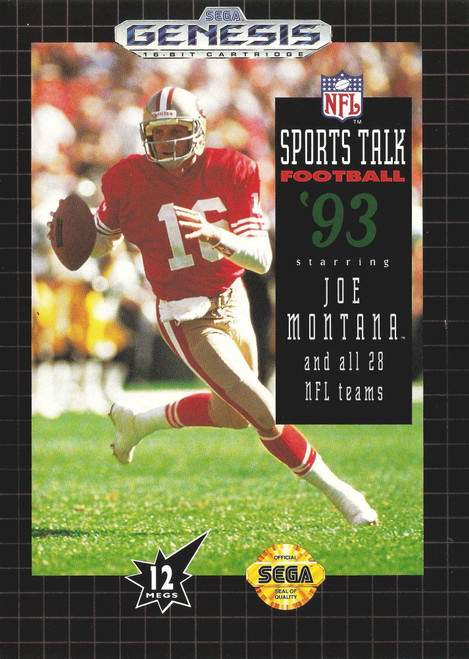 *USED* SPORTS TALK FOOTBALL 93 STARRING JOE MONTANA (CIB) (#480036263394)