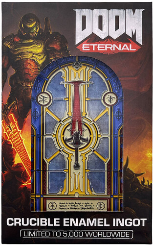 CRUCIBLE SWORD STAINED GLASS WINDOW INGOT (#5060948292436)