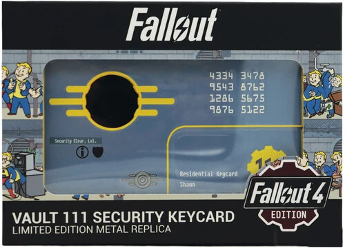 VAULT 111 SECURITY KEY CARD METAL REPLICA (#5060948297943)