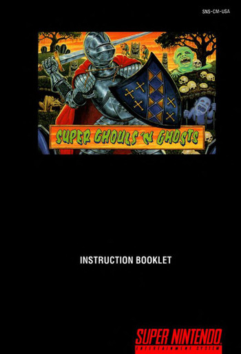 USED* SNES SUPER GHOULS 'N GHOSTS (MANUAL ONLY) - LEVEL UP VIDEO GAMES