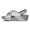 FitFlop Lulu Sandals Leather Silver side