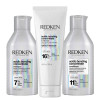 Redken Acidic Bonding Concentrate Shampoo, Conditioner and 5-Minute Liquid Hair Mask Bond Repair Bundle For Damaged Hair