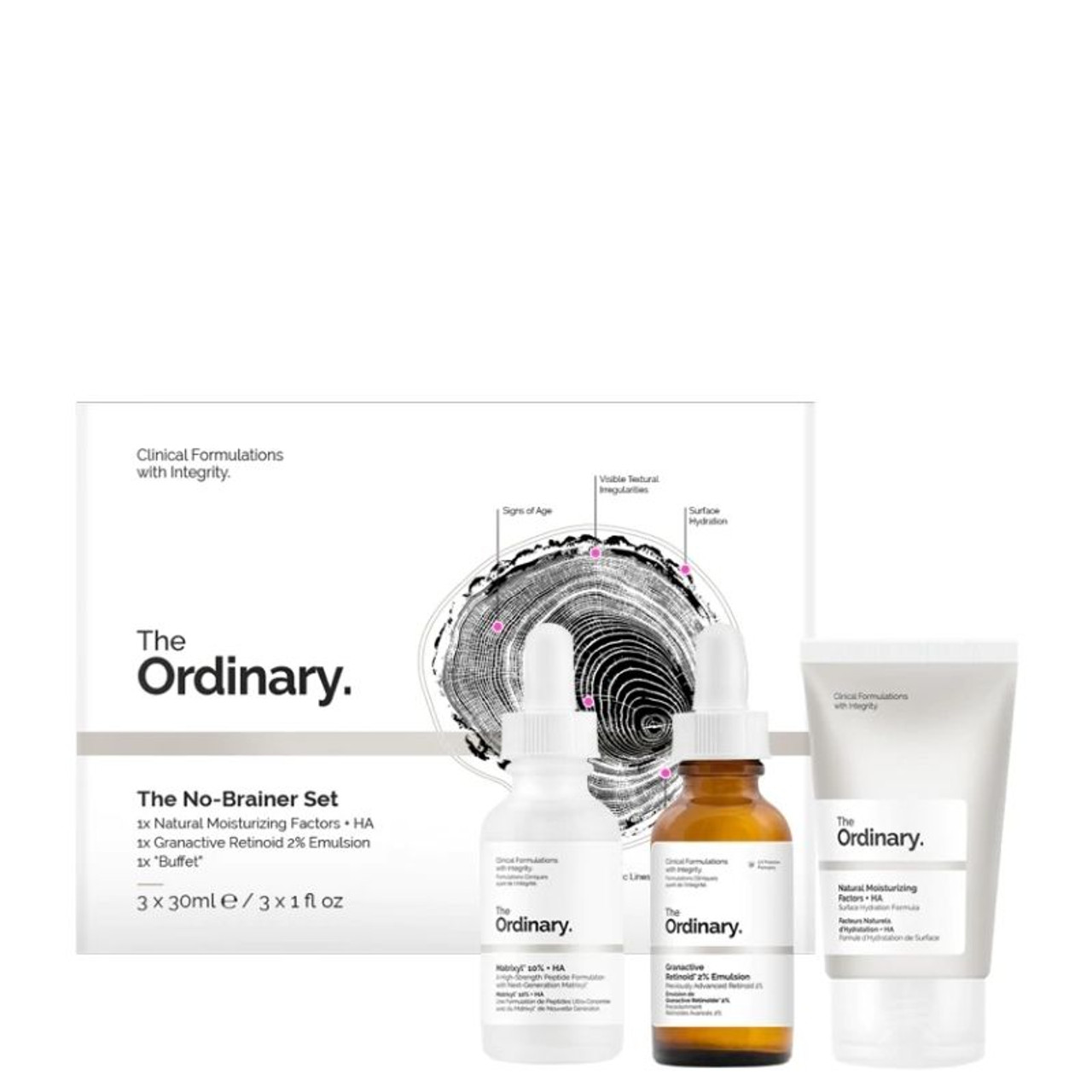 The Ordinary No-Brainer Set : Exclusive to BeautyFeatures