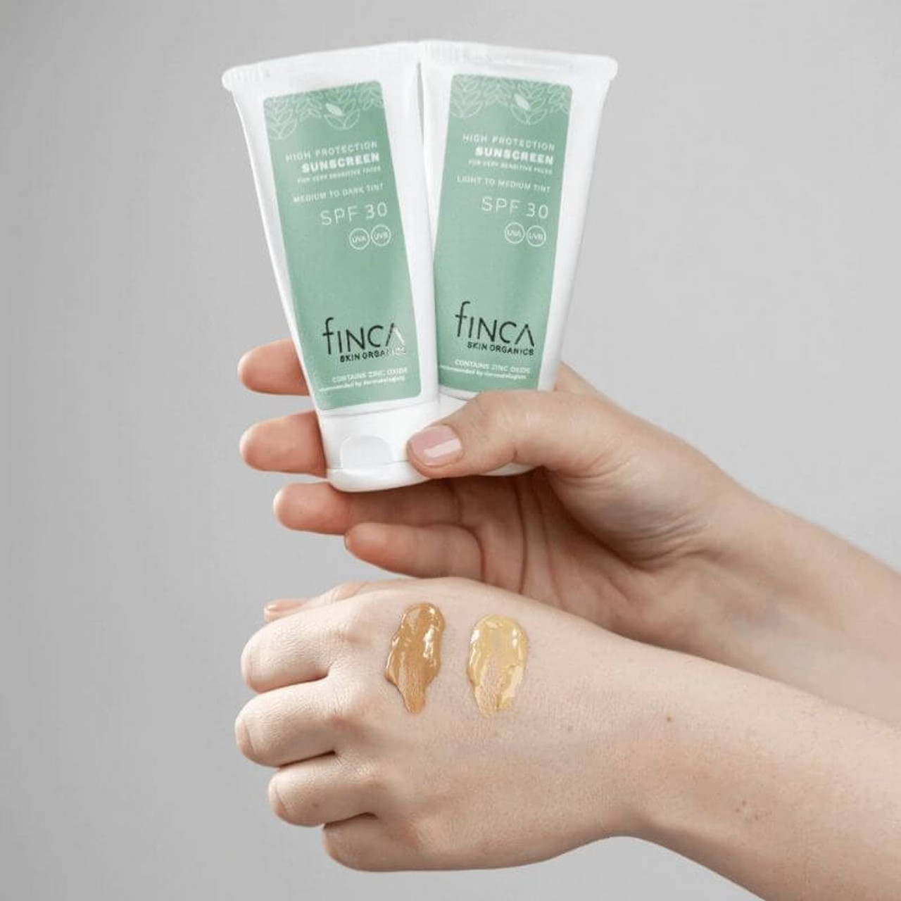 Finca Skin Organics Getönter Sonnenschutz SPF 30 Mittel bis Dunkel:  BeautyFeatures .ie