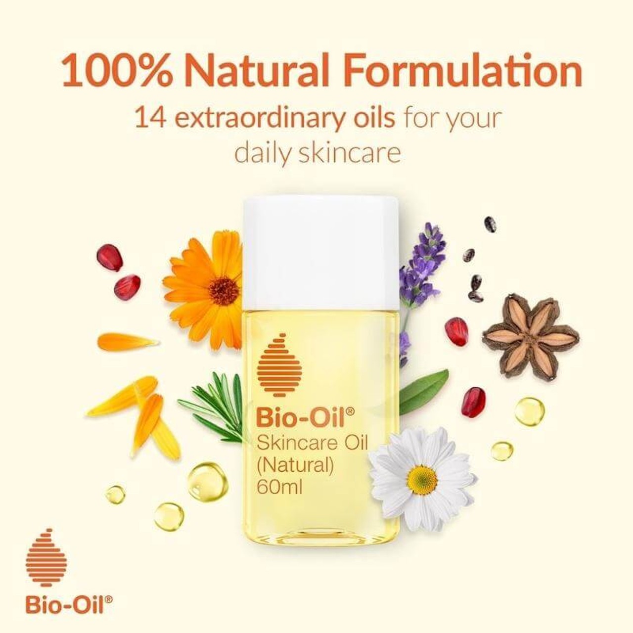Bio-Oil Huile de Soin (Naturelle), 60 ml