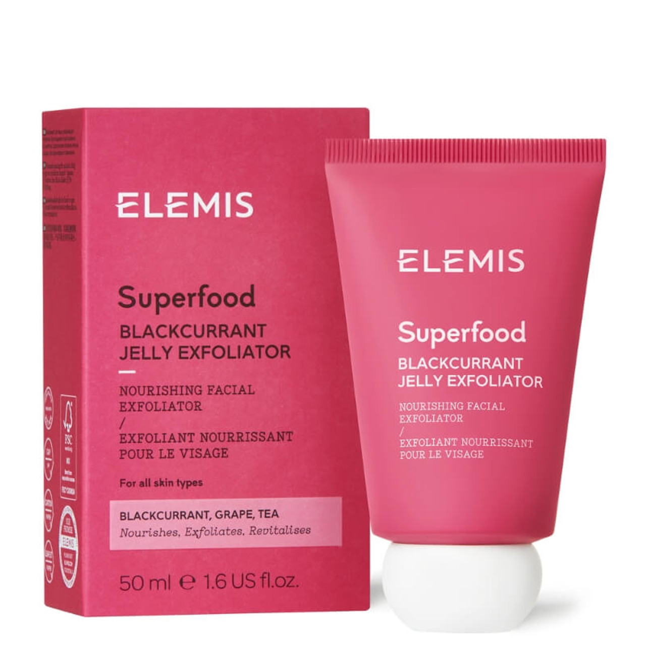 Elemis Superfood Blackcurrant Jelly Exfoliator 50ml : BeautyFeatures.ie