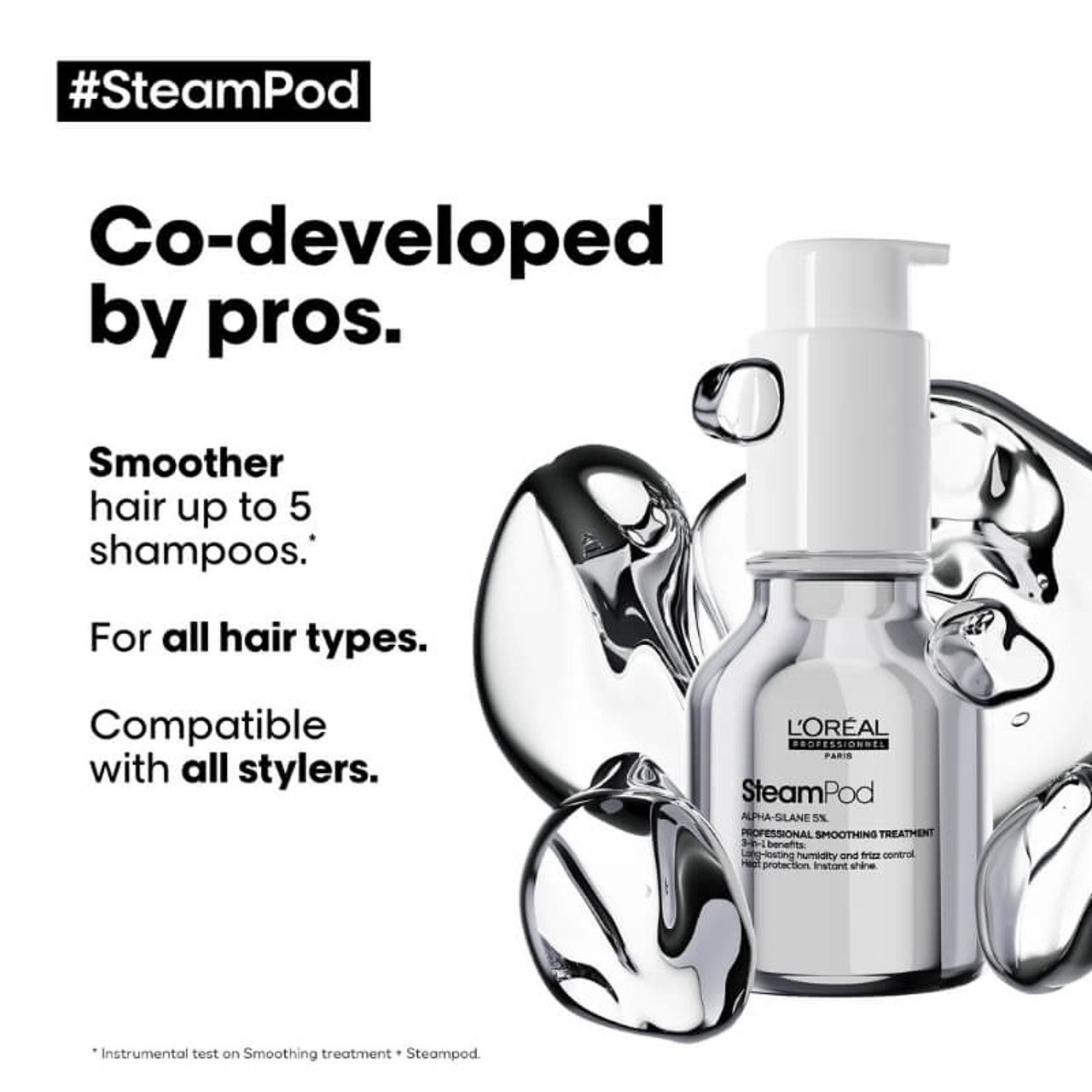 L'Oreal Professionnel SteamPod v4 & SteamPod Smoothing Treatment 50ml