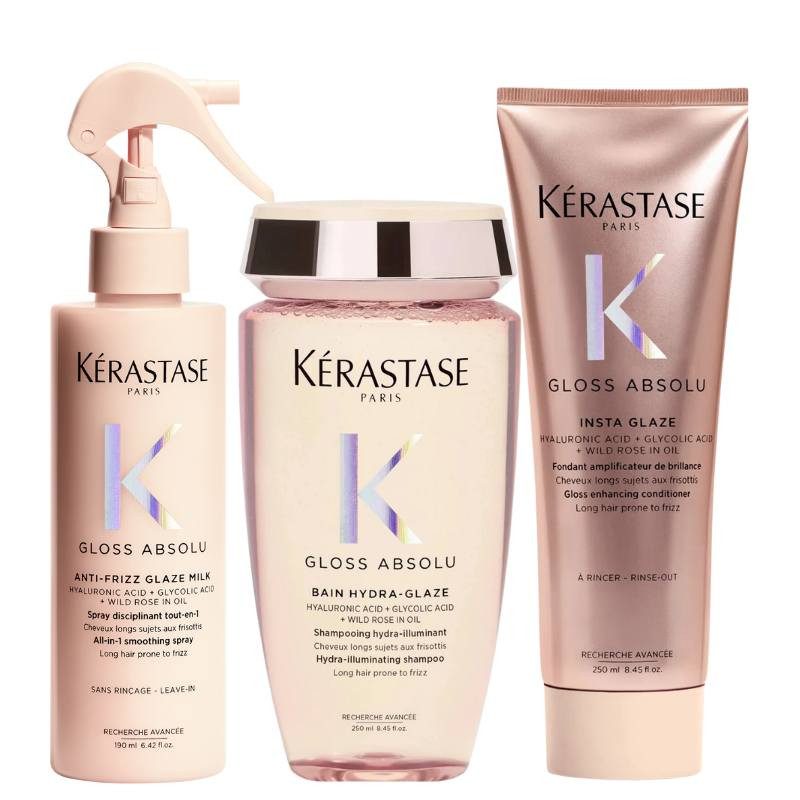 Kerastase Gloss Absolu Shampoo, Conditioner & Leave in Spray