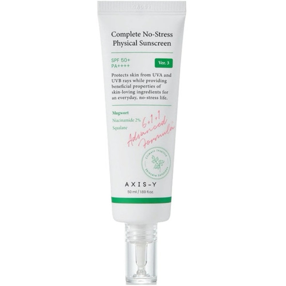 Axis-Y 6+1+1 Complete No-Stress Physical Sunscreen PA++++ SPF50+ 50ml