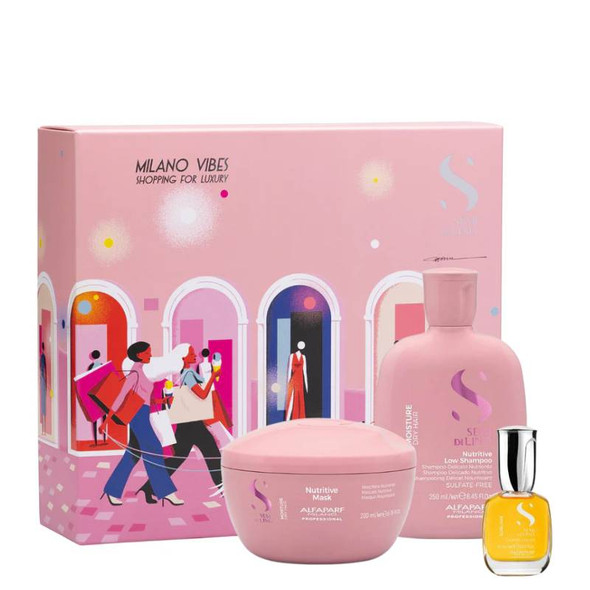 Alfaparf Semi Di Lino Moisture Christmas Gift Set 2025 Alfaparf Semi Di Lino Moisture Christmas Gift Set 2025